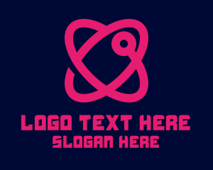 Stroke - Tech Atomic Heart logo design