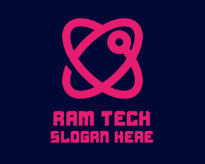 Tech Atomic Heart logo design