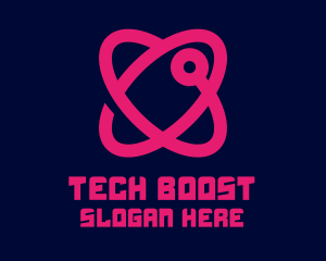 Tech Atomic Heart logo design