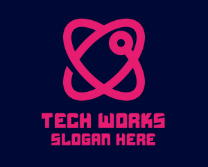 Tech Atomic Heart logo design