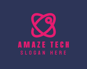 Tech Atomic Heart logo design