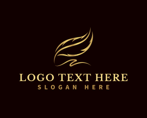 Luxury Feather Quill Logo