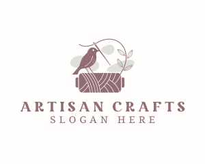 Crafts - Bird Needle Spool logo design