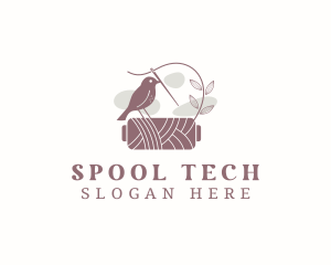 Spool - Bird Needle Spool logo design