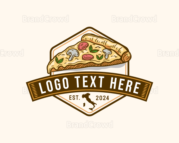 Italy Pizza Cuisine Logo