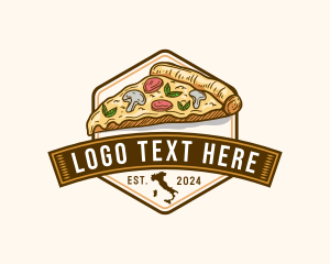 Map - Italy Pizza Cuisine logo design