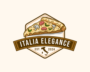 Italy Pizza Cuisine logo design