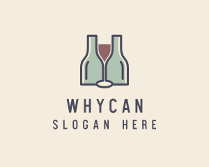 Club - Bottle Glass Winery logo design