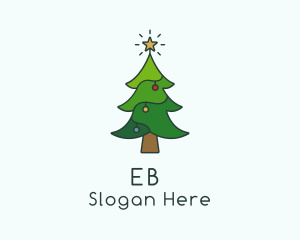 Star Christmas Tree Logo