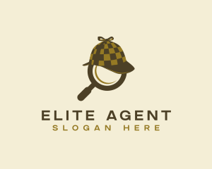 Agent - Detective Magnifying Glass logo design