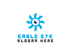 Camera Eye Propeller logo design