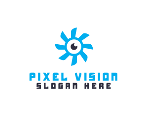 Camera Eye Propeller logo design