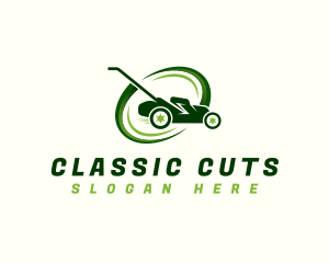 Lawn Mower Yard Maintenance logo design