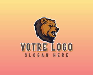 Grizzly Bear Animal Logo