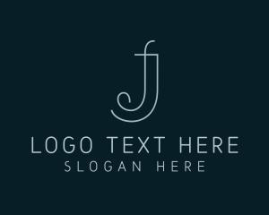 Letter J - Dressmaker Fashion Designer Boutique logo design