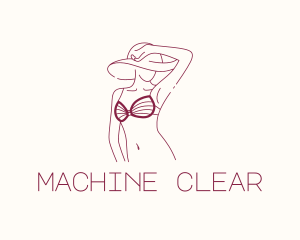 Maiden - Beautiful Sexy Summer Girl logo design