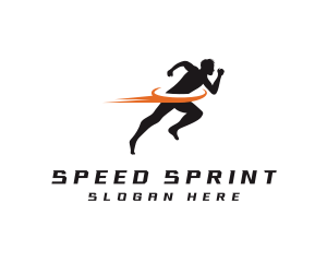 Runner - Fast Marathon Runner logo design
