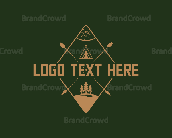 Nature Camping Travel Logo