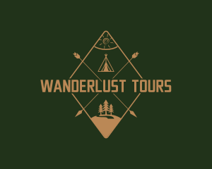 Nature Camping Travel logo design