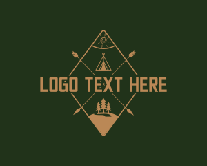 Nature Camping Travel Logo