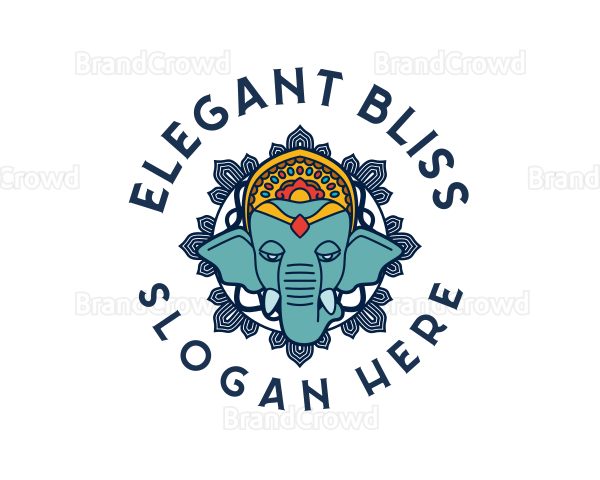 Mystic Elephant Animal Logo