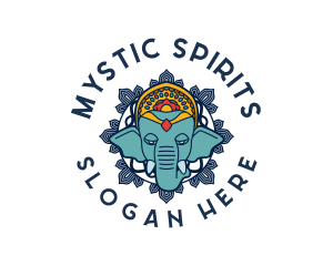 Mystic Elephant Animal logo design