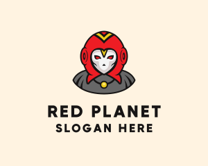 Martian - Alien Astronaut Avatar logo design