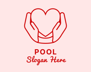 Heart Caring Hands Logo