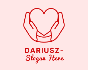 Heart Caring Hands Logo