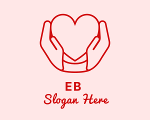 Outreach - Heart Caring Hands logo design