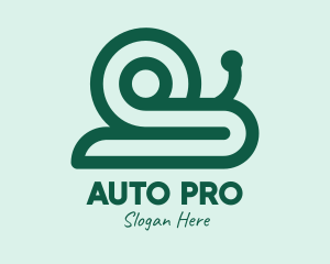 Green Snail Shell Logo