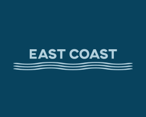 Ocean Wave Coast logo design