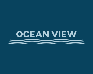 Ocean Wave Coast logo design