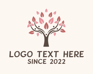 Forest - Tree Blossom Wellness logo design