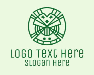 Organic Products - Geometric Lucky Clover logo design