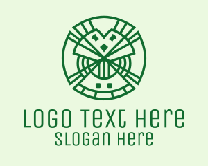 Geometric Lucky Clover  Logo