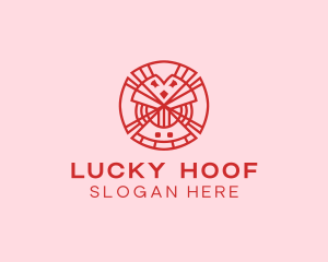 Geometric Lucky Clover  logo design