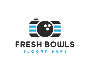 Bowling Ball Camera logo design