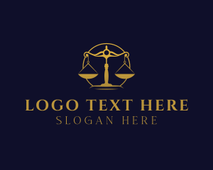 Weighing Scale - Justice Law Firm logo design