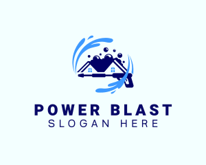 House Power Wash Maintenance logo design