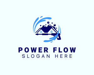 House Power Wash Maintenance logo design