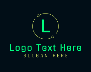 Eighties - Green Neon Signage logo design
