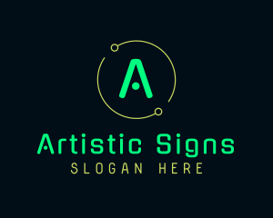 Signage - Green Neon Signage logo design