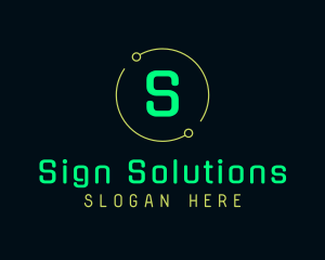 Signage - Green Neon Signage logo design