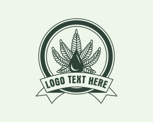 Hemp - Marijuana Weed Extract logo design