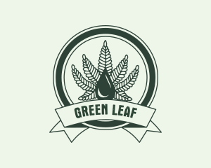 Marijuana Weed Extract logo design