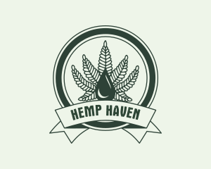 Marijuana Weed Extract logo design