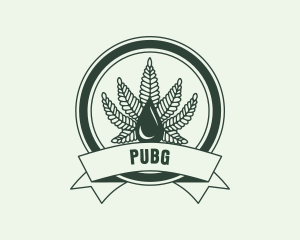 Cannabinoid - Marijuana Weed Extract logo design