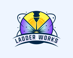 Laser Automation Metalworks logo design