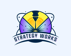 Laser Automation Metalworks logo design